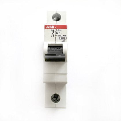 ABB S201 C6 6A 6 Amp MCB Circuit Breaker Type C